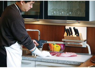 A carne manual do punho de nylon de FDA viu com a anti lâmina ajustável do aço carbono da oxidação